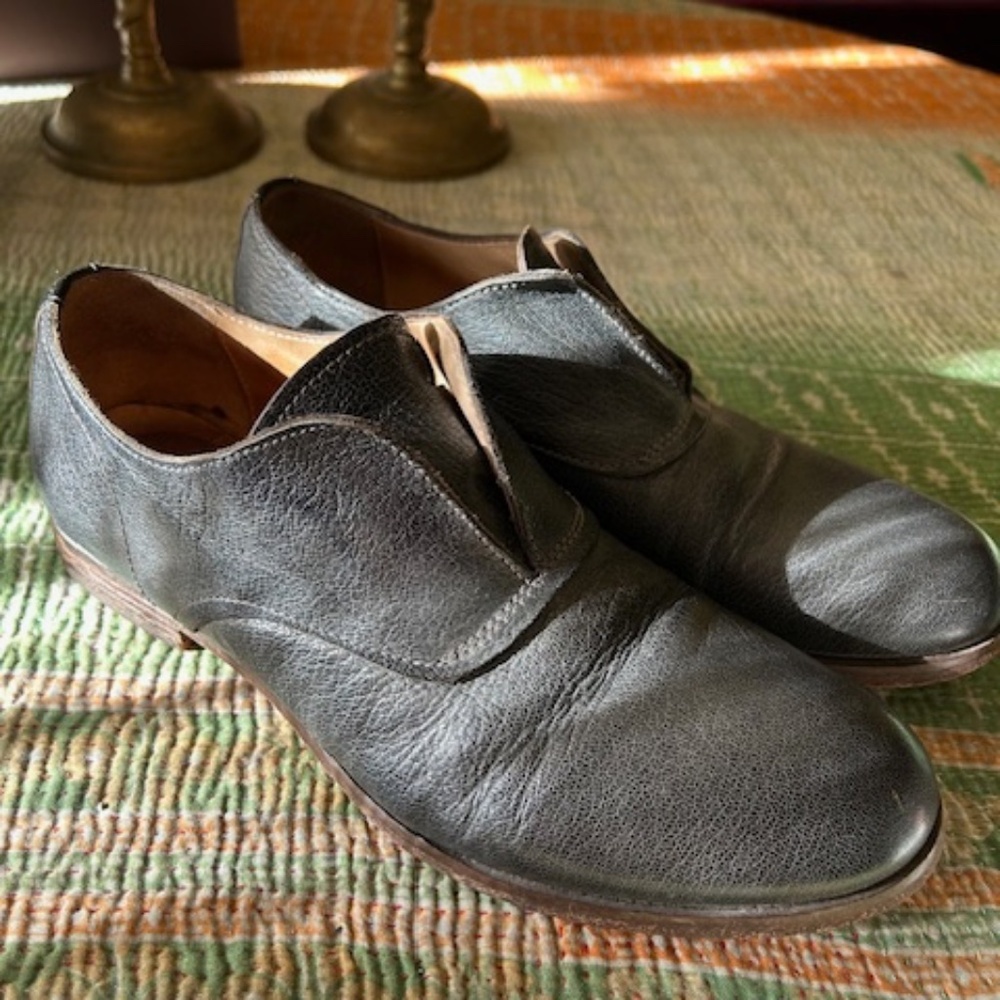 Dark Silver Metallic MOMA oxfords - size 39